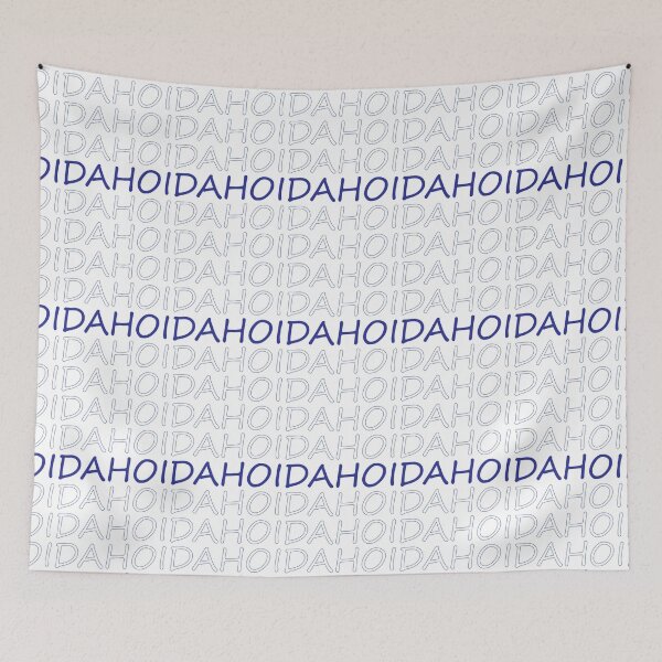 Item preview, Idaho Repeating Blue Bold Uppercase designed and sold by artbylukas.