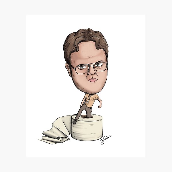 Aperçu de l'œuvre Dwight Schrute créée et vendue par Zach Orr.