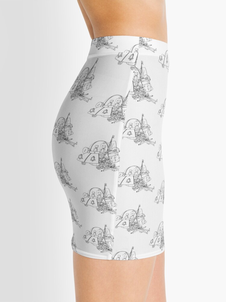 Alternate view of Rick and Morty in the spaceship | Rick and Morty Gadget Mini Skirt