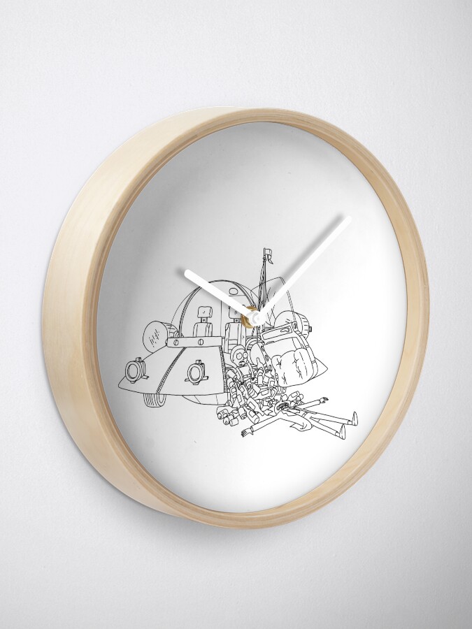 Alternate view of Rick and Morty in the spaceship | Rick and Morty Gadget Clock