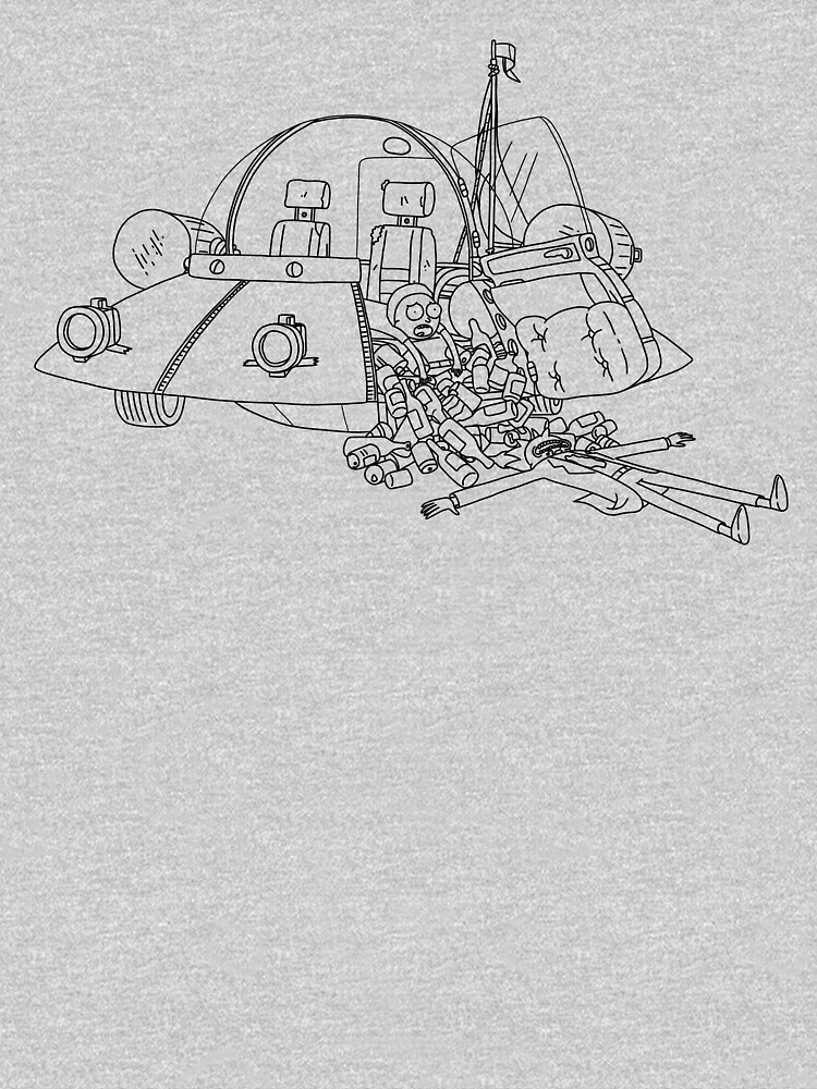 Rick and Morty in the spaceship | Rick and Morty Gadget by newarts