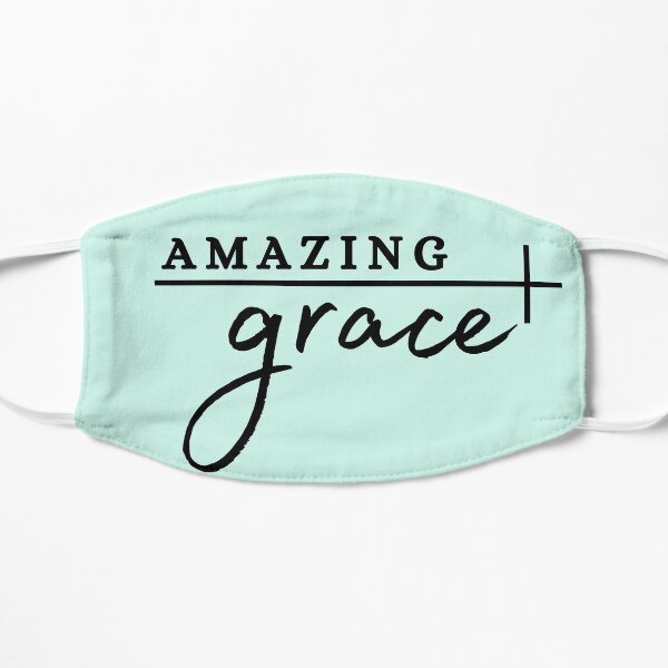 Amazing Grace Christian Design  Flat Mask
