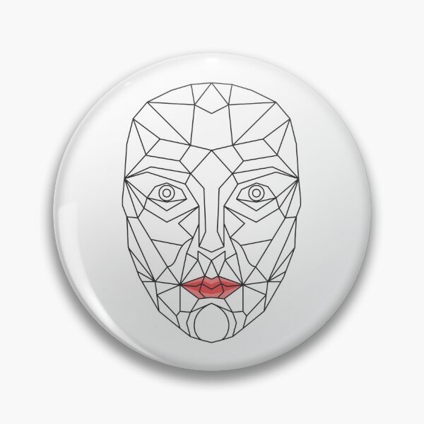 Item preview, Mask geometric lines face designed and sold by portokalis.