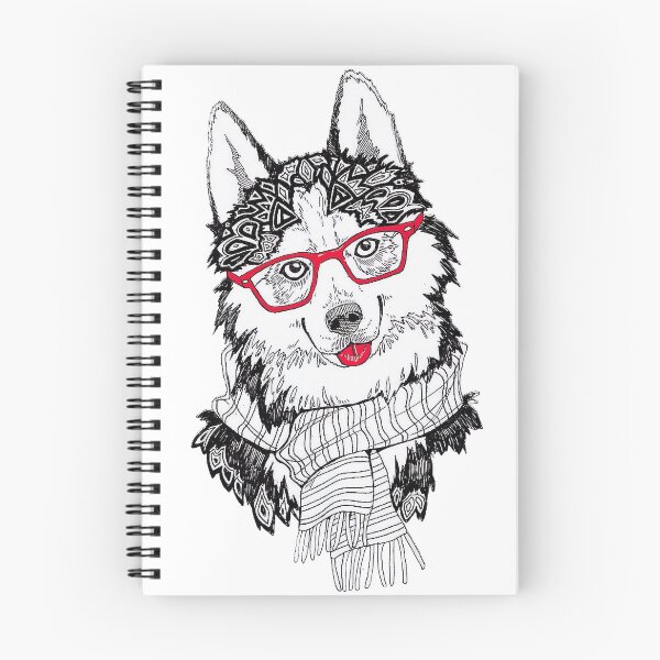 Item preview, Happy Hippy Husky Dog designed and sold by AlexMay007.