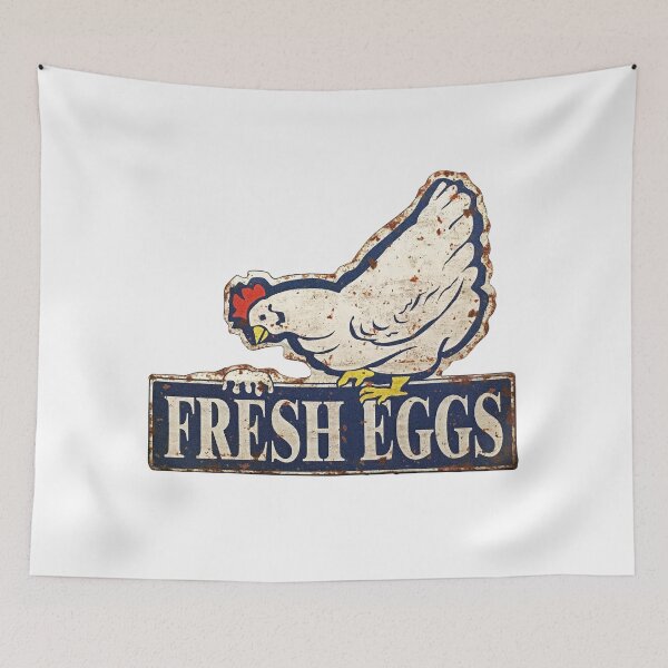 Item preview, fresh eggs sign designed and sold by Val Goretsky.