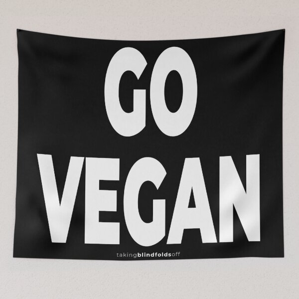 Item preview, go vegan - vegan activist graphics (112) designed and sold by blindfoldsoff.