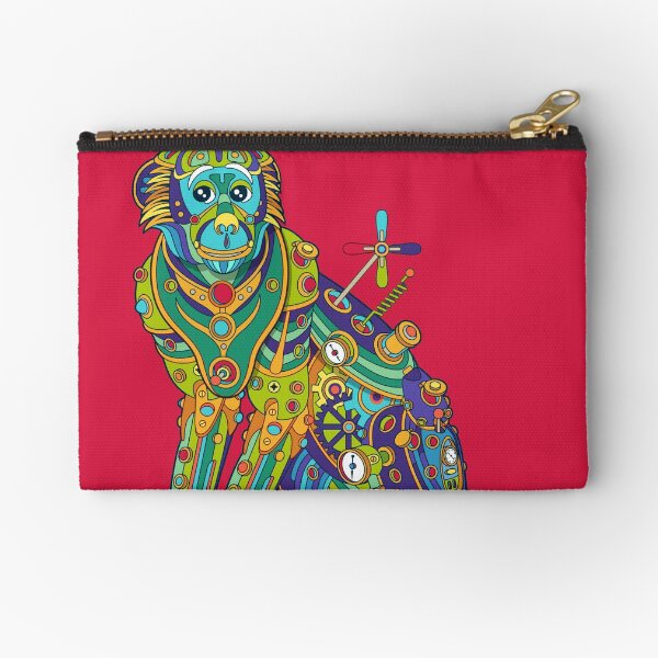 Vervet Monkey Zipper Pouch