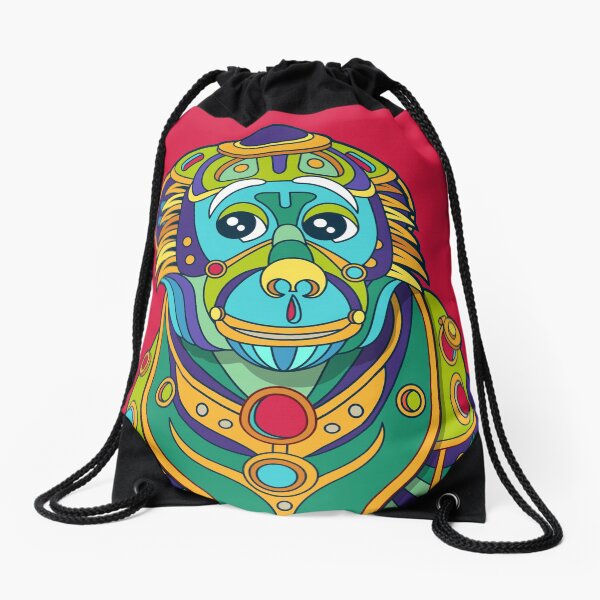 Vervet Monkey Drawstring Bag