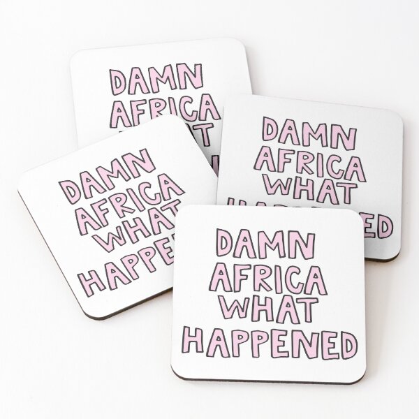 Item preview, Damn Africa What Happened Mean girls sticker designed and sold by alongcamekathy.