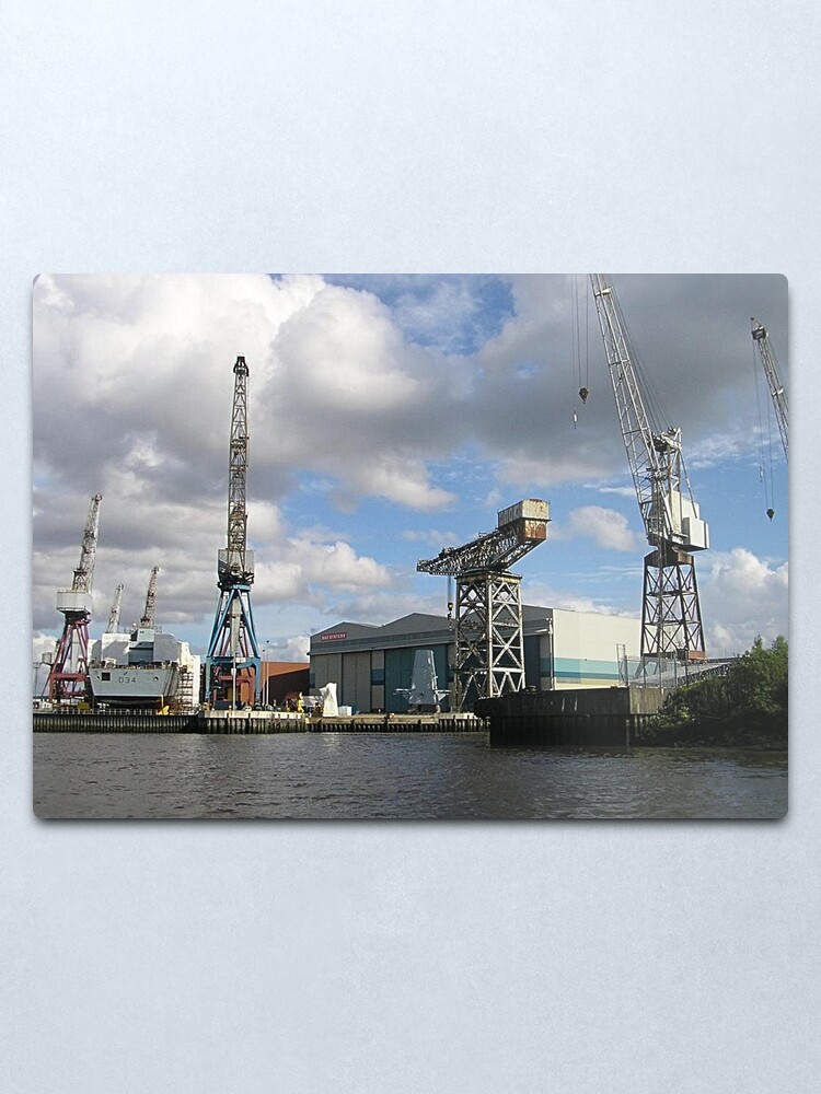 Alternate view of BAe Systems, River Clyde, Glasgow Metal Print