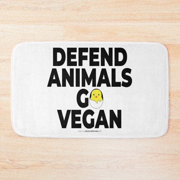 Item preview, defend animals go vegan - vegan activist graphics (119 v2) designed and sold by blindfoldsoff.