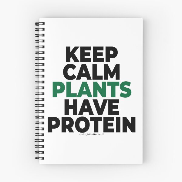 Item preview, keep calm plants have protein - vegan activist graphics (120 v2) designed and sold by blindfoldsoff.