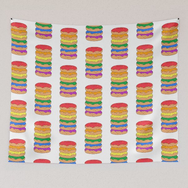 Item preview, Cute Rainbow Pride Flag Donut Stack designed and sold by Elaine Carter.