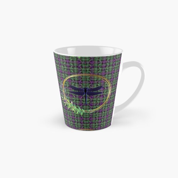 Tartan Dragonfly Damask Tall Mug