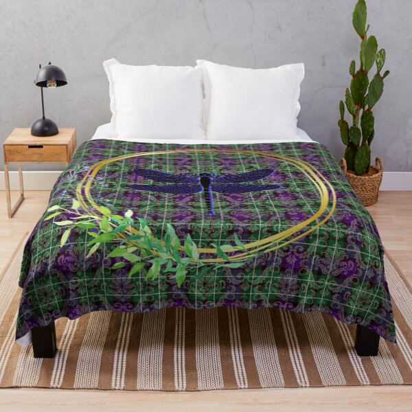 Item preview, Tartan Dragonfly Damask designed and sold by silvaris.