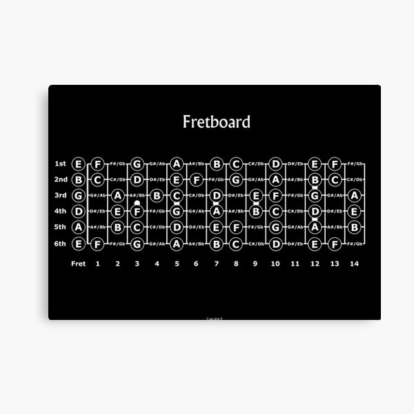Guitar Fretboard Canvas Print