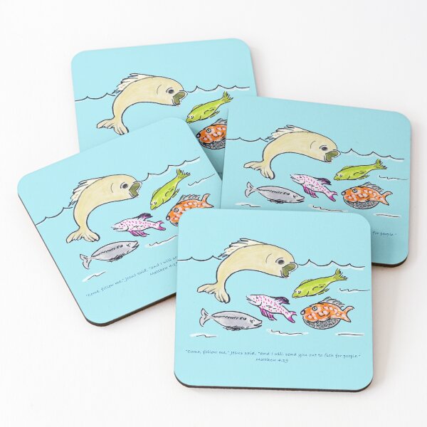 Item preview, Fish child Illustration - Matthew 4:19 designed and sold by Shininglight14.