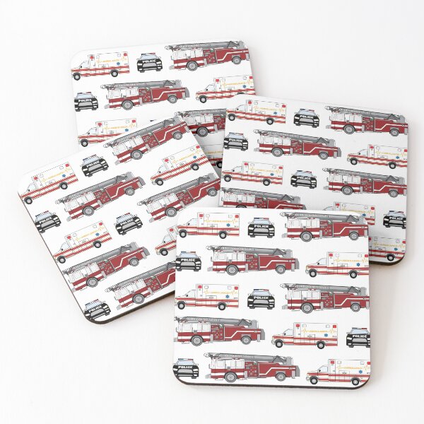 Item preview, First Responder Vehicles, Fire Truck, Ambulance, Police Car designed and sold by PLLDesigns.