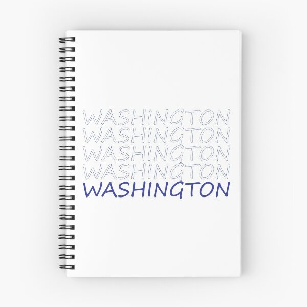Item preview, Washington Repeating Blue Bold Uppercase designed and sold by artbylukas.