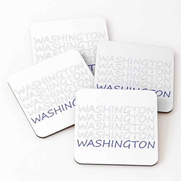 Item preview, Washington Repeating Blue Bold Uppercase designed and sold by artbylukas.