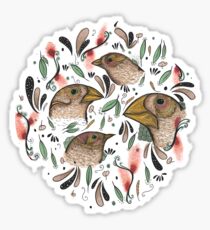 FINE FINCHES Sticker