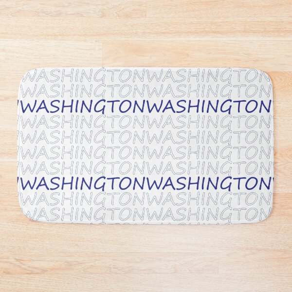 Item preview, Washington Repeating Blue Bold Uppercase designed and sold by artbylukas.