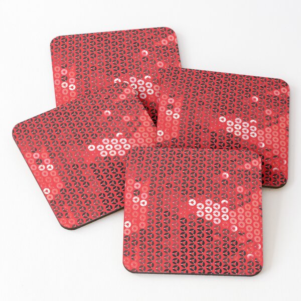 Item preview,  shiny red sequins print designed and sold by Gossip Rag.