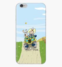 Yellow Willys CJ2A jeep! iPhone Case