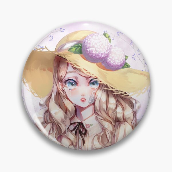 Item preview, Blond girl with hydrangea on the hat designed and sold by N-World.