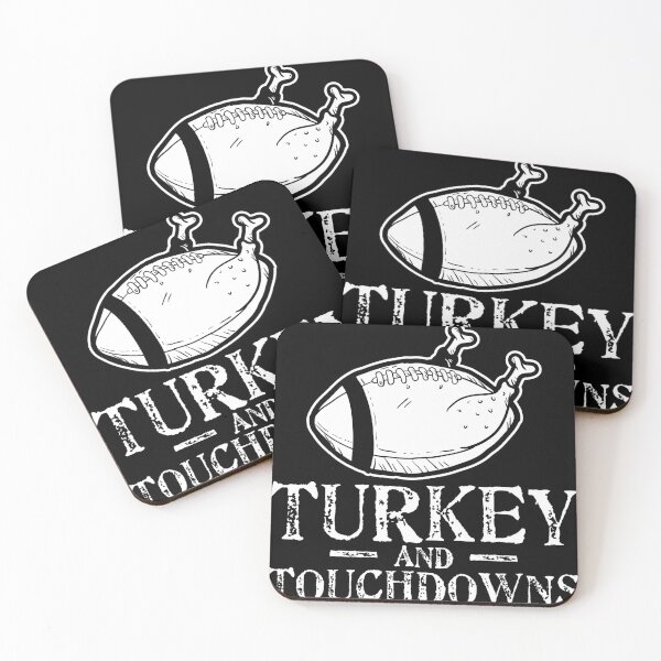 Item preview, Thanksgiving Tee, Football graphic, Turkey print, Touchdowns designed and sold by Lisbob.