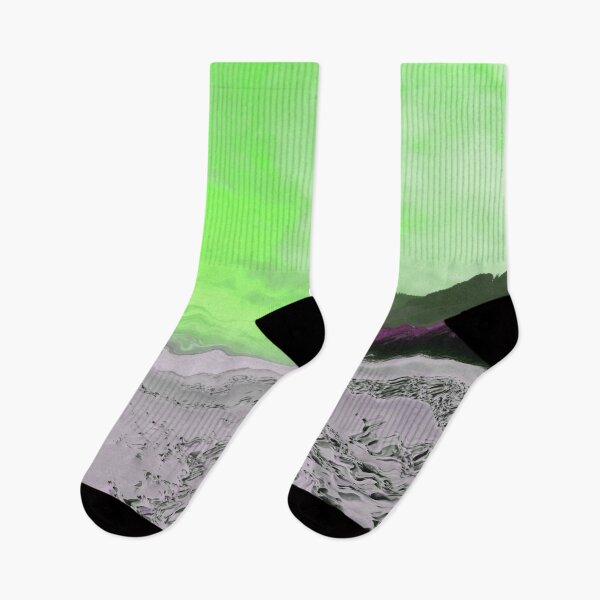 Item preview,  Beach with white sand and pebbles with green sky - abstract designed and sold by Artlajf.