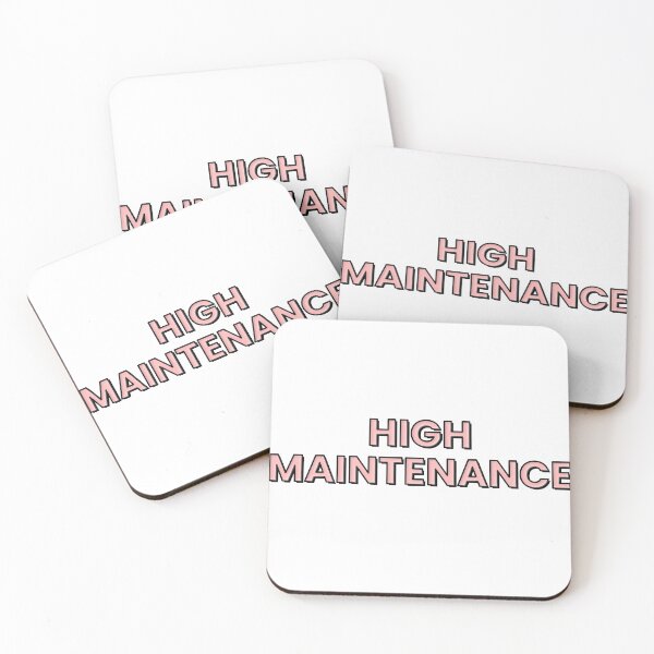 Item preview, High maintenance pink block letter sticker designed and sold by alongcamekathy.