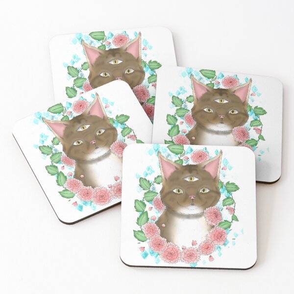 Item preview, Mainecoon and Peonies designed and sold by BeanMomDoodles.