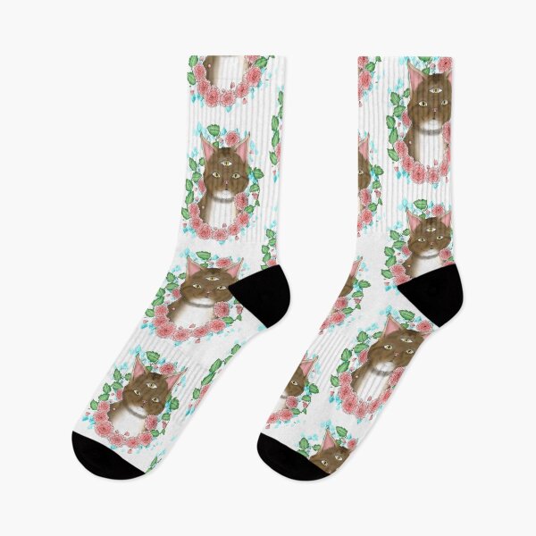 Item preview, Mainecoon and Peonies designed and sold by BeanMomDoodles.