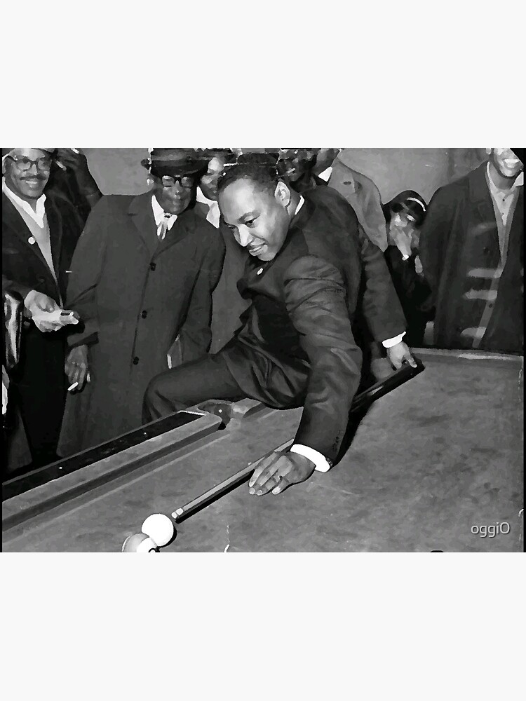 Discover Martin Luther King Jr. MLK Pool Billiards Design Premium Matte Vertical Poster