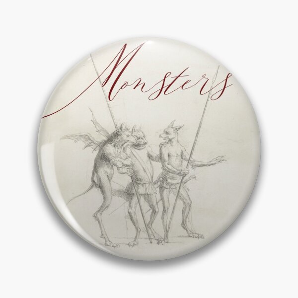 Item preview, Monsters: sketchbook chalk drawing 1617-1681 designed and sold by ebrawne.