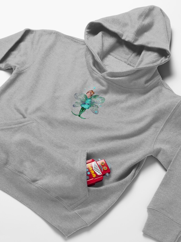 Alternate view of Brokk The Boy Fairy™ Kids Pullover Hoodie