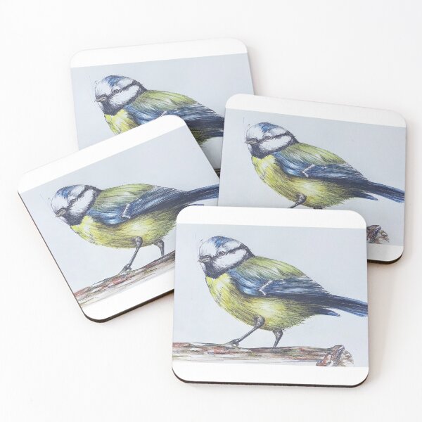 Item preview, Tit in watercolor designed and sold by Mjspen.