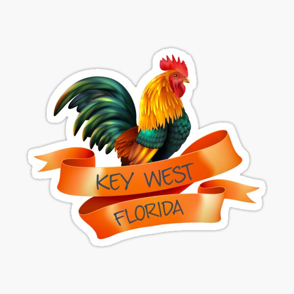 Key West Rooster Sticker