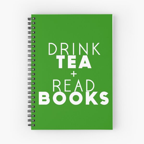 Item preview, Drink Tea + Read Books (Green) designed and sold by MarniReads.
