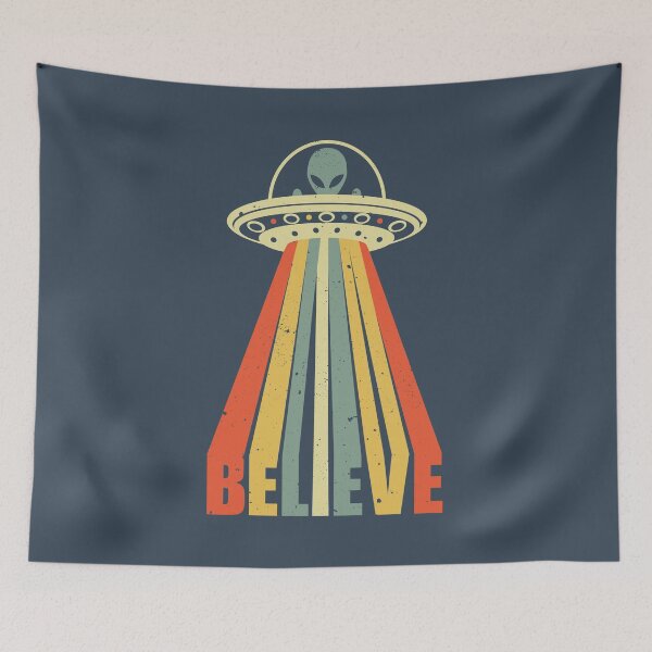 Item preview, Believe Alien UFO designed and sold by CompassandCrate.
