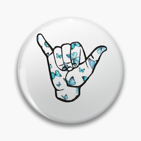 Item preview, Butterfly Hang Loose Sign designed and sold by happydoodles3.