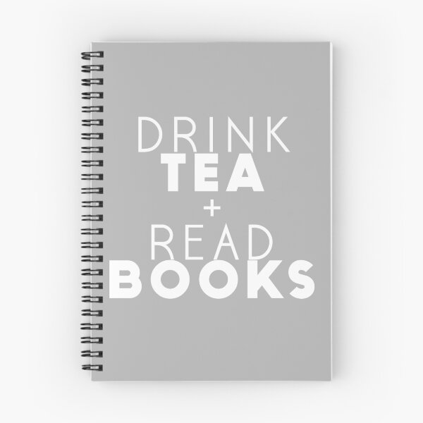 Item preview, Drink Tea + Read Books (Grey) designed and sold by MarniReads.