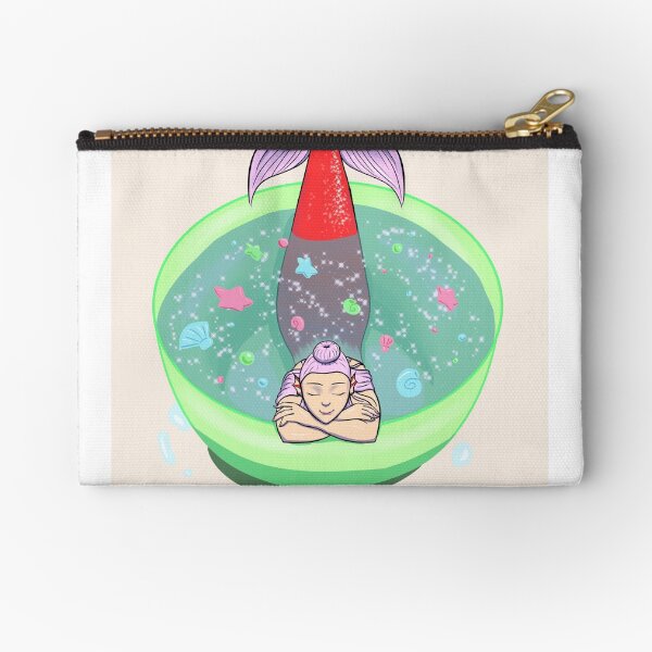 Mermaid in a Bowl Zipper Pouch