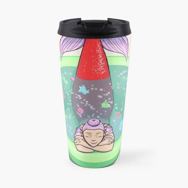 Mermaid in a Bowl Travel Coffee Mug