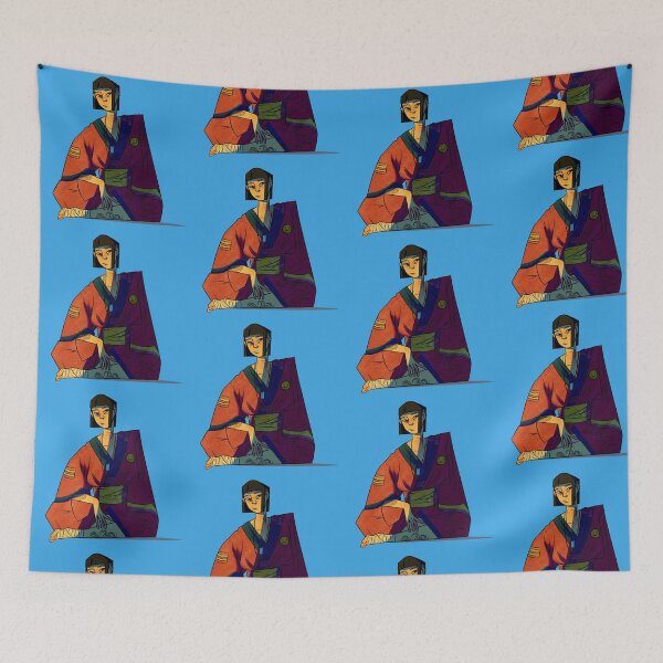 Item preview, non-traditional girl in a kimono! designed and sold by tatikawa-art.