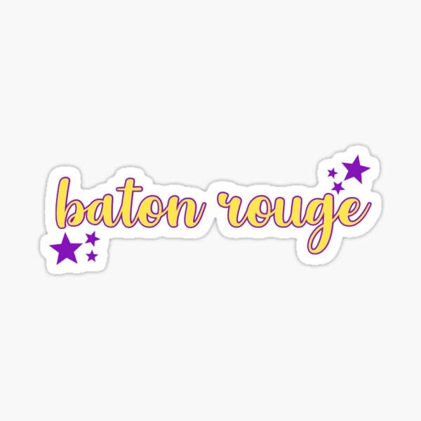 Item preview, Purple and Gold Baton Rouge designed and sold by adelaideb1.