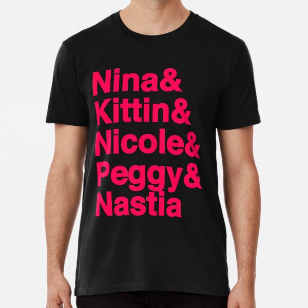 Female Djs Queens. Nicole, Nastia, Nina, Kittin and Peggy - Designed for Techno fans Premium T-Shirt