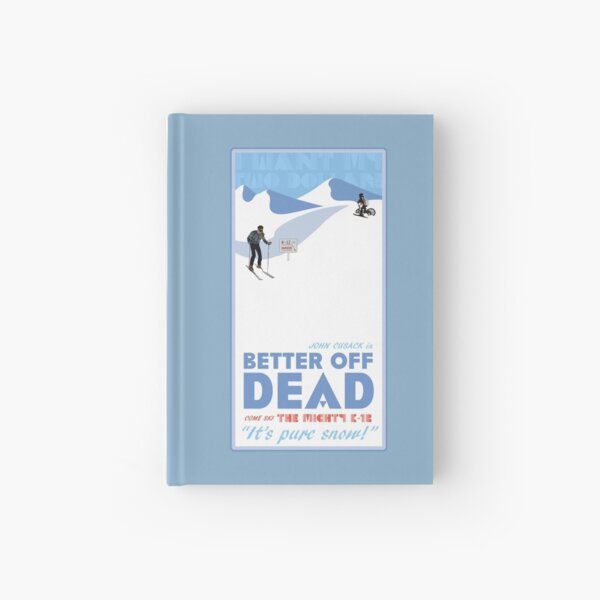 Item preview, Better Off Dead vintage ski poster spoof - 80s cult classic movie designed and sold by famousblue.