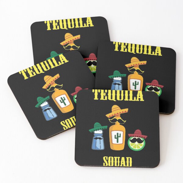 Item preview, Tequila Squad Mustache Mexican Themed Unisex print designed and sold by Lisbob.